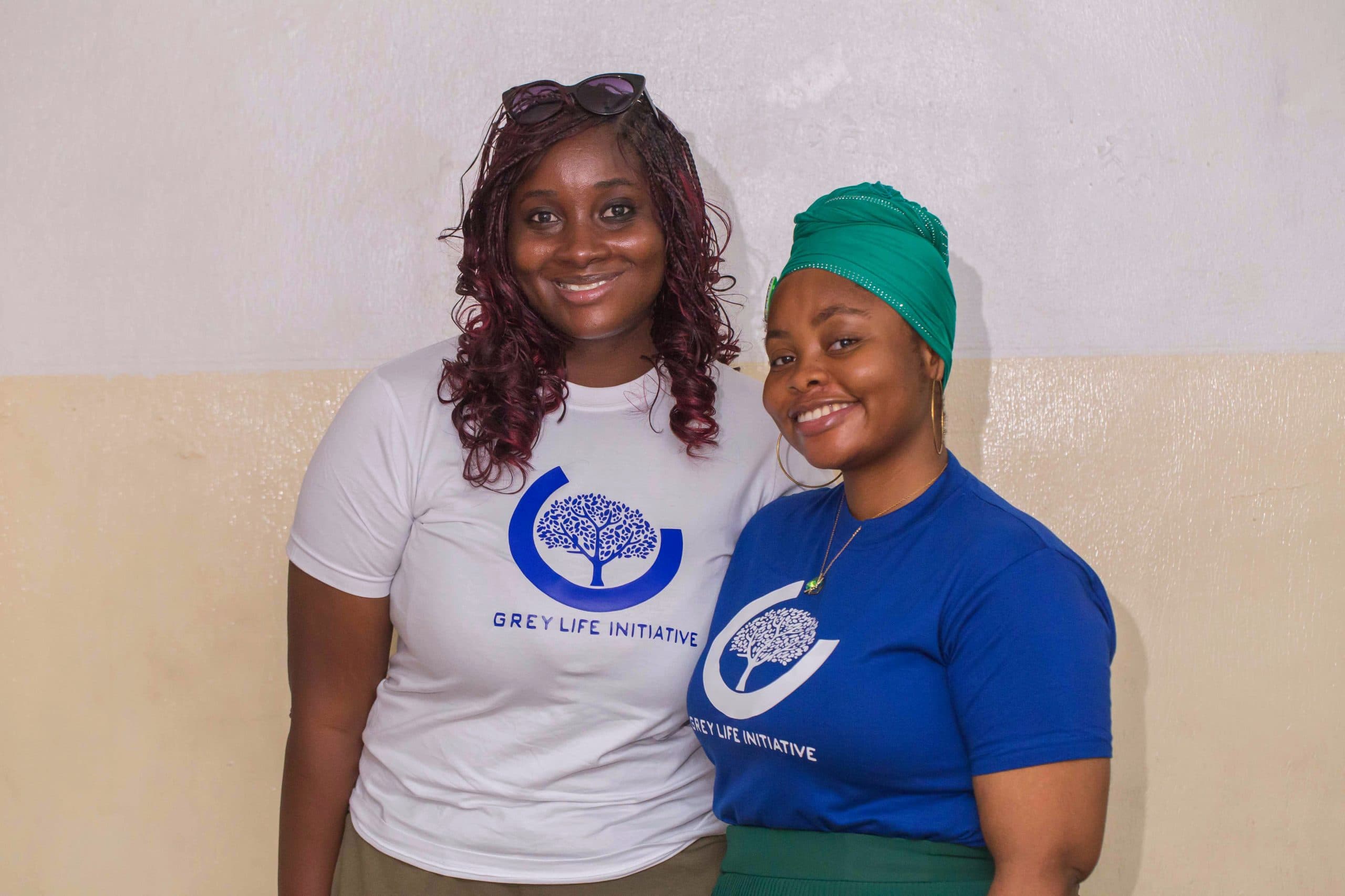 Grey Life Initiative volunteers with elderly community members